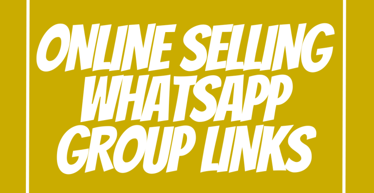 Online Selling WhatsApp Group Links