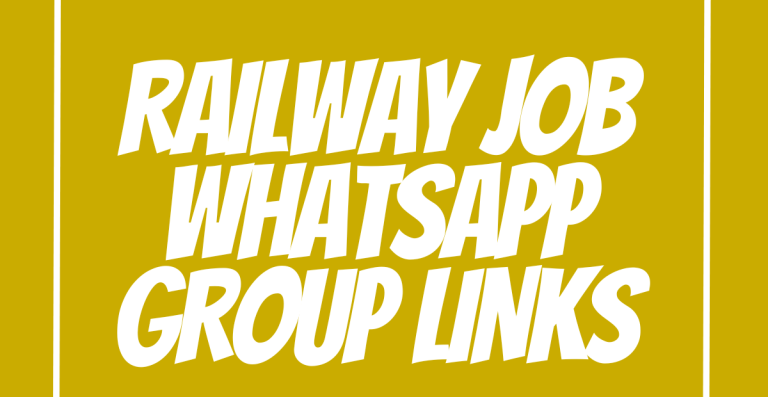 Railway Job WhatsApp Group Links