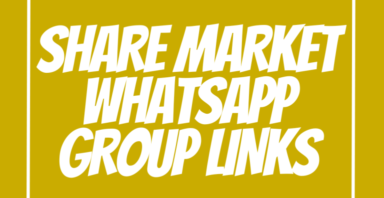 Share Market WhatsApp Group Links