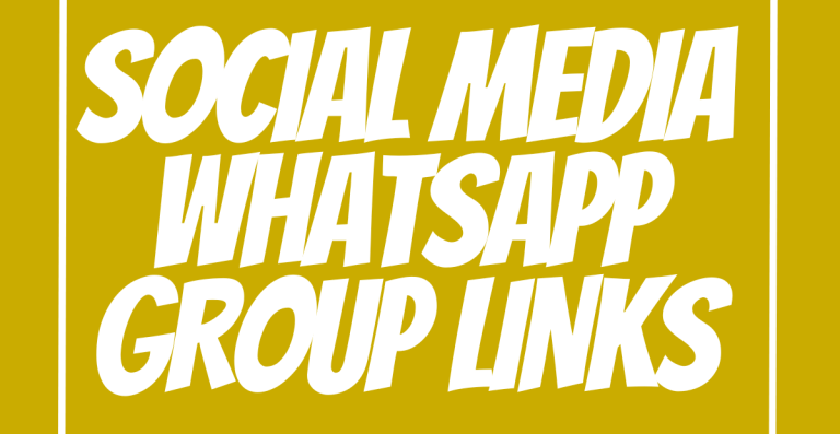 Social Media WhatsApp Group Links