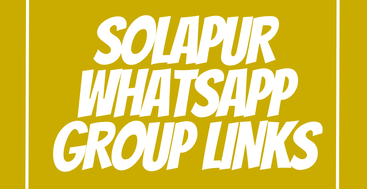 Solapur WhatsApp Group Links