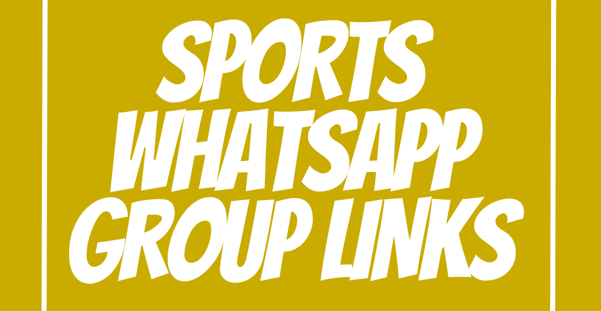 Sports WhatsApp Group Links