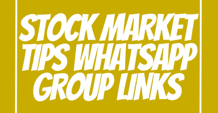 Stock Market Tips WhatsApp Group Links