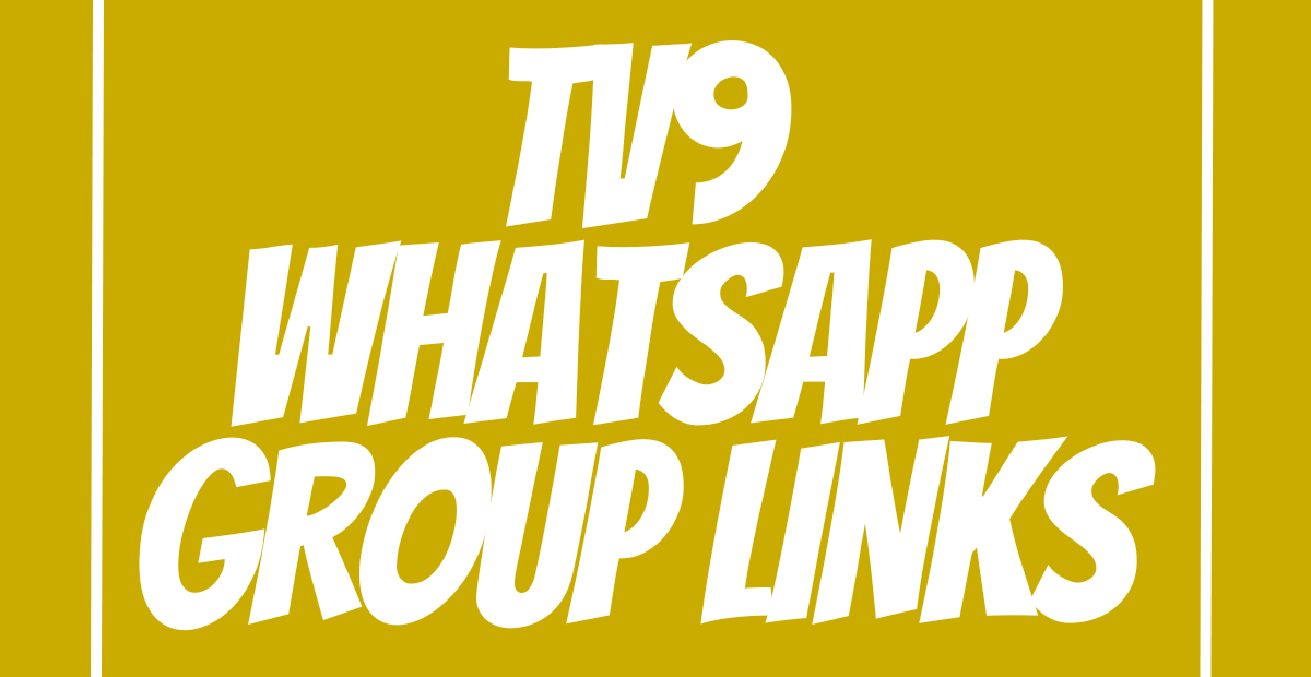 TV9 WhatsApp Group Links