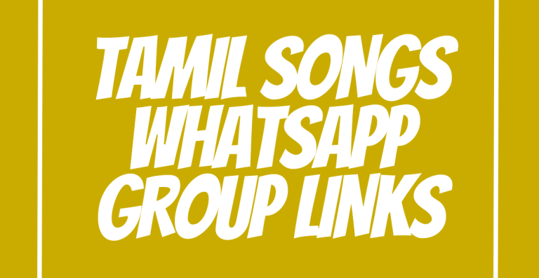 Tamil Songs WhatsApp Group Links