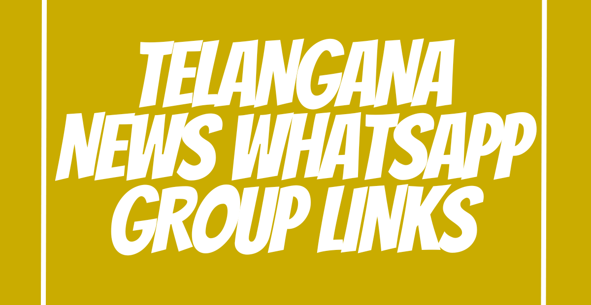 Telangana News WhatsApp Group Links