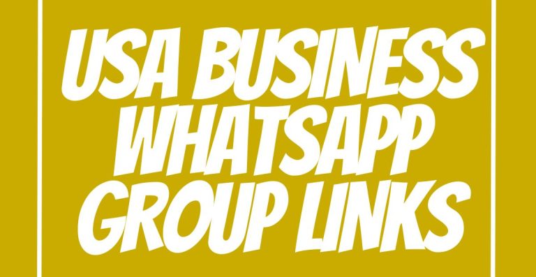 USA Business WhatsApp Group Links