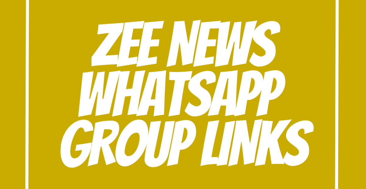 Zee News WhatsApp Group Links