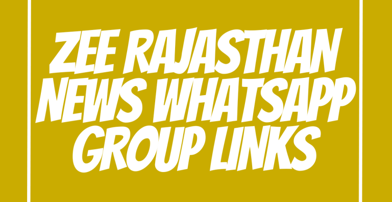 Zee Rajasthan News WhatsApp Group Links