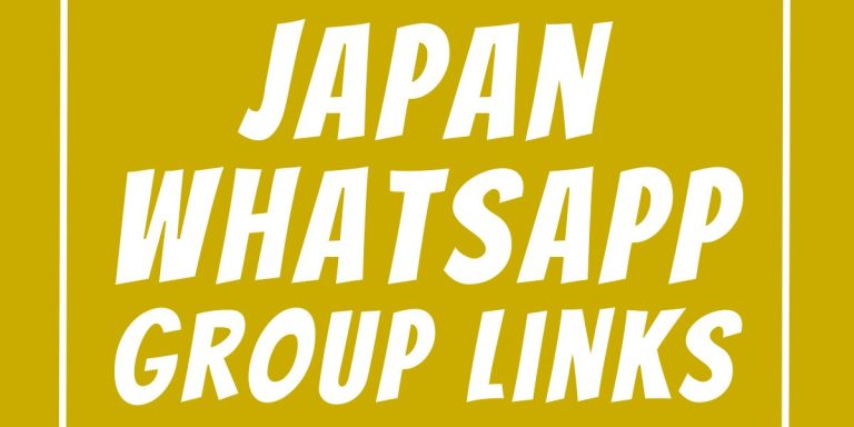 Japan WhatsApp Group Links