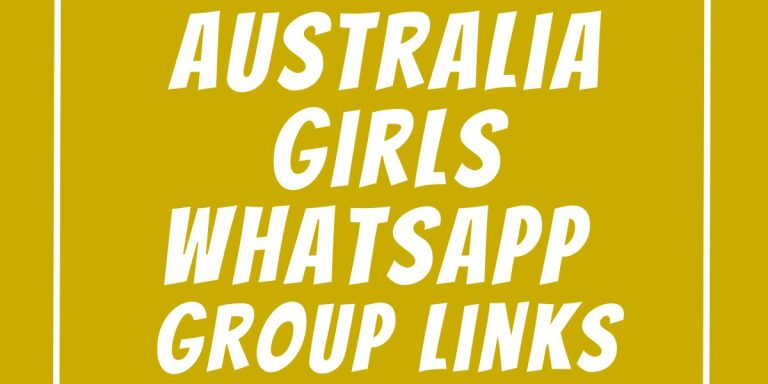 Australia Girls WhatsApp Group Links