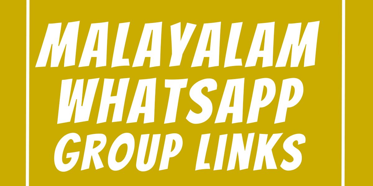 Malayalam WhatsApp Group Links