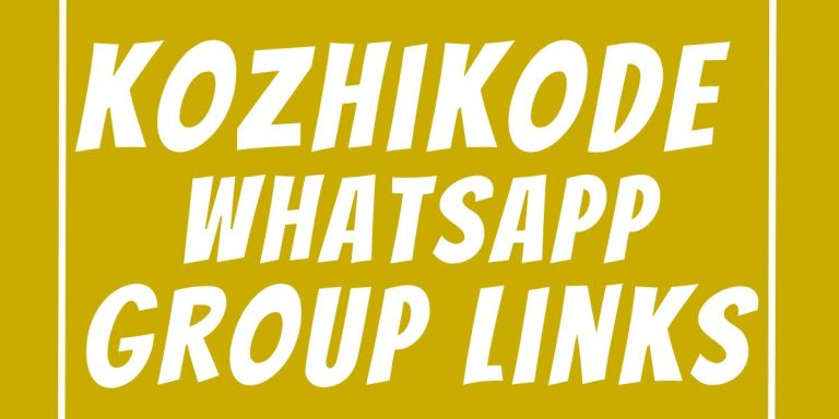 Kozhikode WhatsApp Group Links