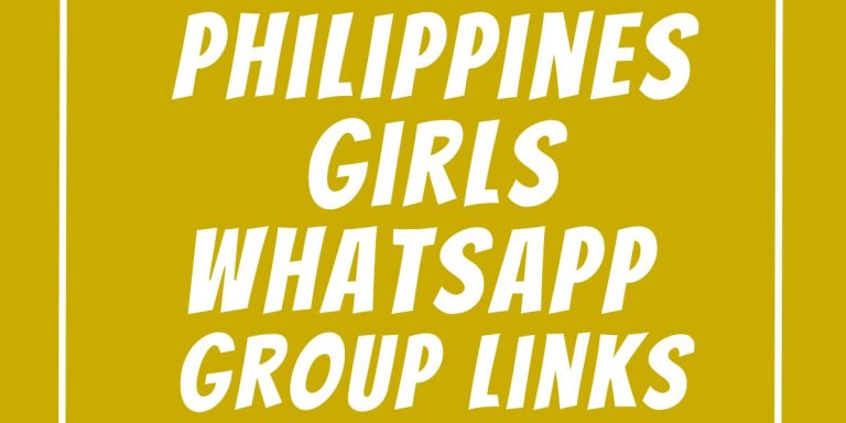 Philippines Girls WhatsApp Group Links