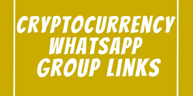 Cryptocurrency WhatsApp Group Links