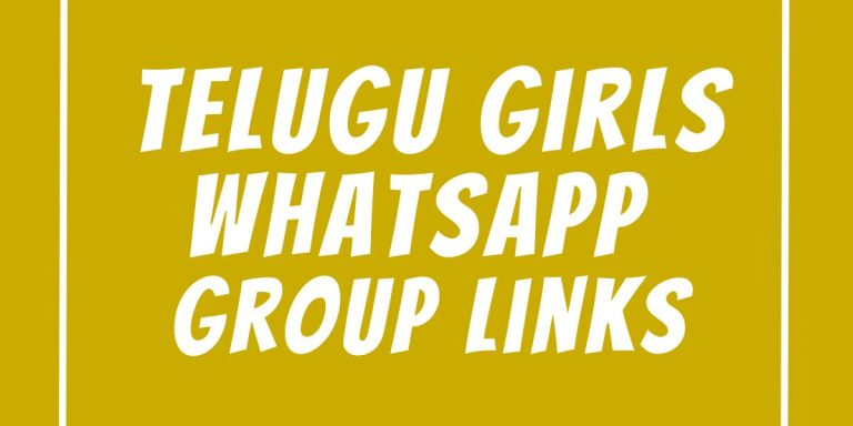 Telugu Girls WhatsApp Group Links