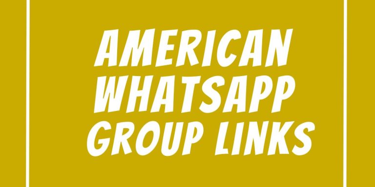 American WhatsApp Group Links