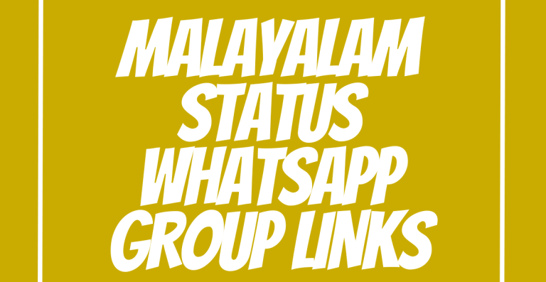 Malayalam Status WhatsApp Group Links