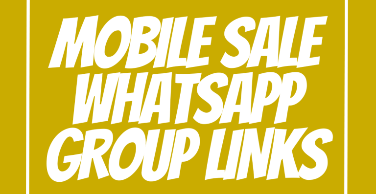 Mobile Sale WhatsApp Group Links