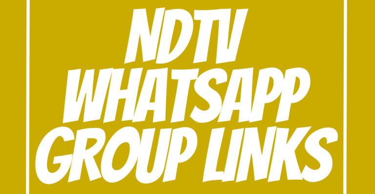 NDTV WhatsApp Group Links