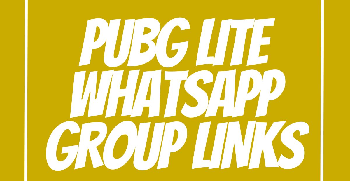 PUBG Lite WhatsApp Group Links