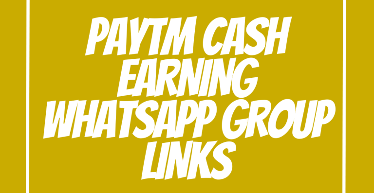 Paytm Cash Earning WhatsApp Group Links