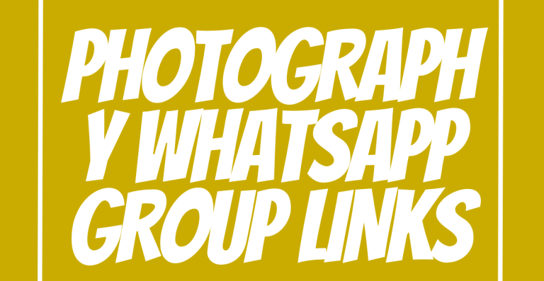 Photography WhatsApp Group Links