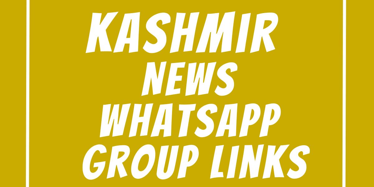 Kashmir News WhatsApp Group Links