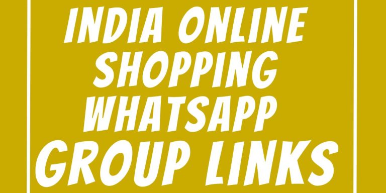 India Online Shopping WhatsApp Group Links