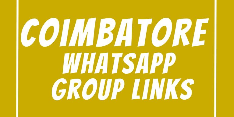 Coimbatore WhatsApp Group Links