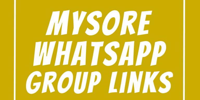 Mysore WhatsApp Group Links