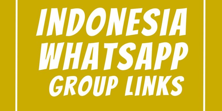 Indonesia WhatsApp Group Links