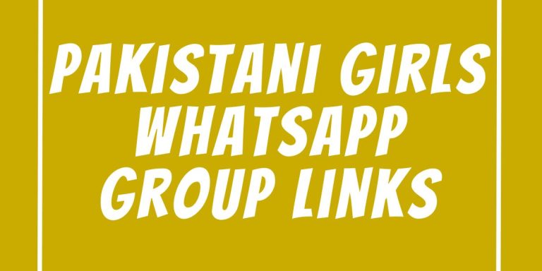 Pakistani Girls WhatsApp Group Links