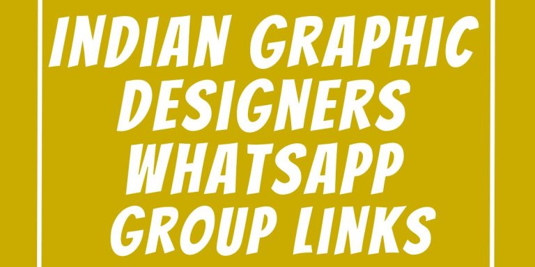 Indian Graphic Designers WhatsApp Group Links