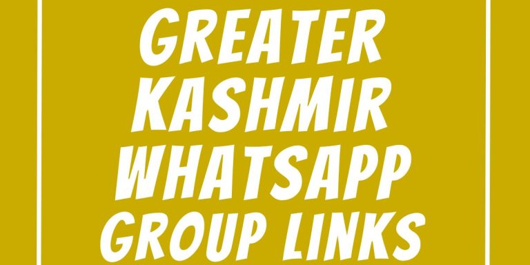 Greater Kashmir WhatsApp Group Links