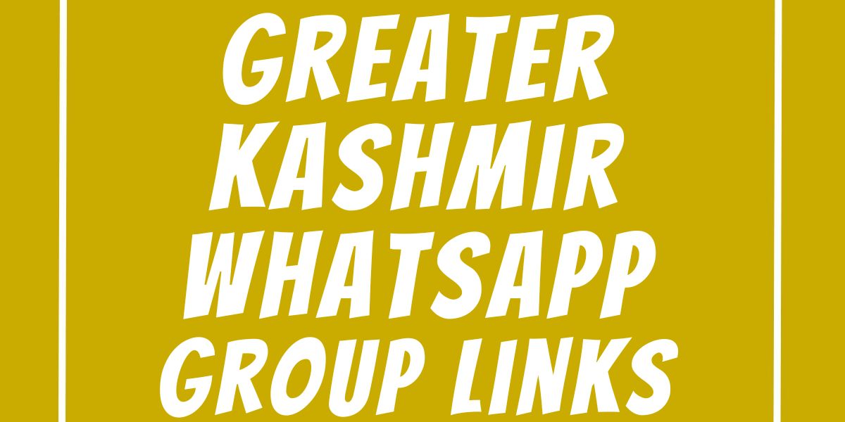 Greater Kashmir WhatsApp Group Links