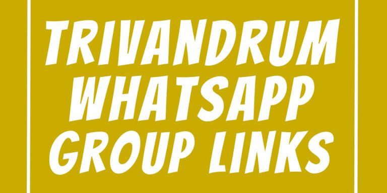 Trivandrum WhatsApp Group Links