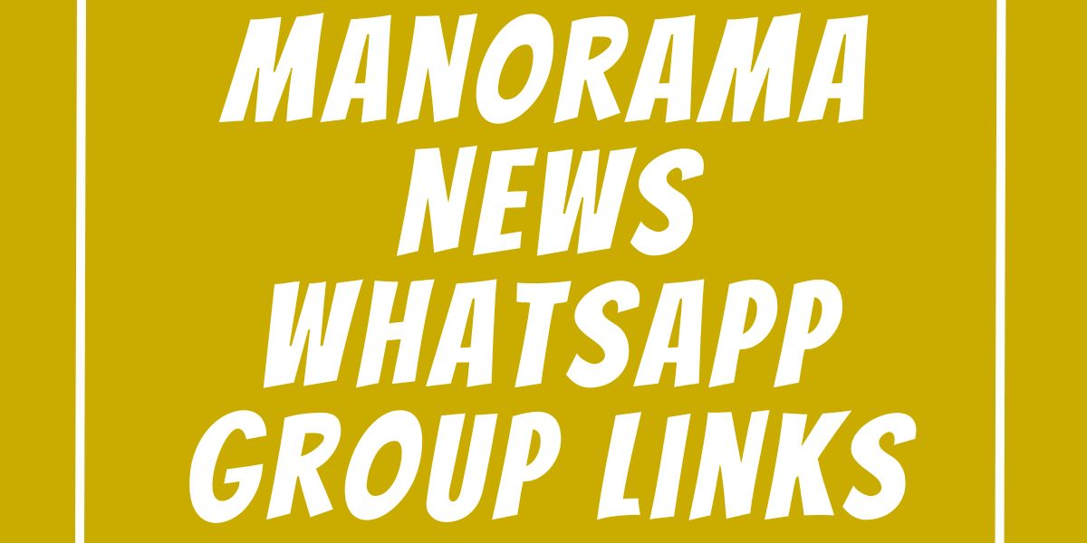 Manorama News WhatsApp Group Links