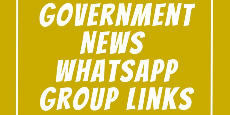 Government News WhatsApp Group Links