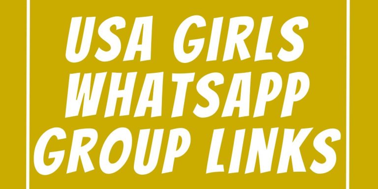 USA Girls WhatsApp Group Links