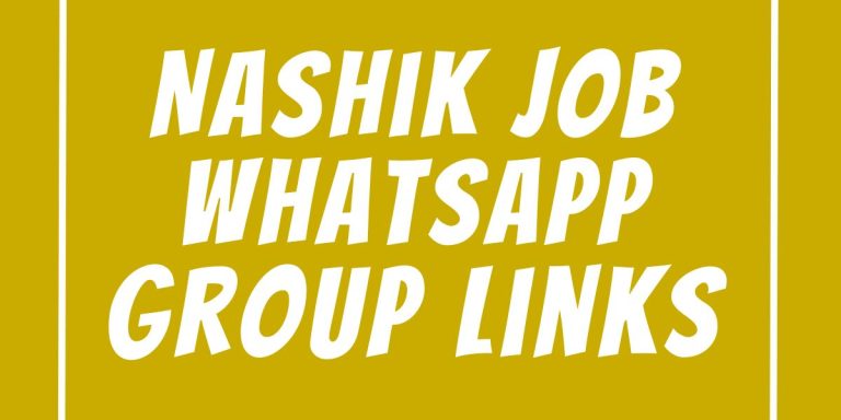 Nashik Job WhatsApp Group Links