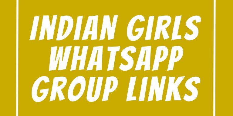 Indian Girls WhatsApp Group Links