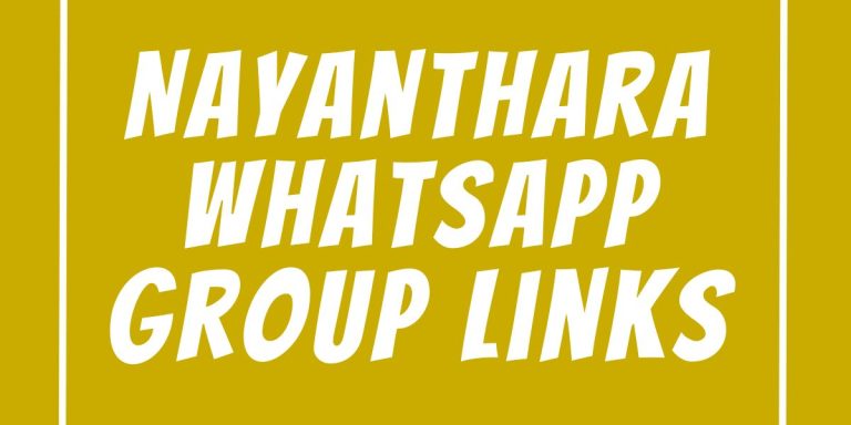 Nayanthara WhatsApp Group Links