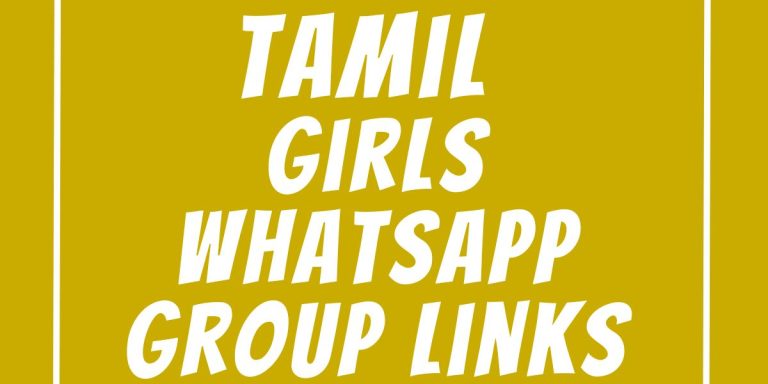 Tamil Girls WhatsApp Group Links