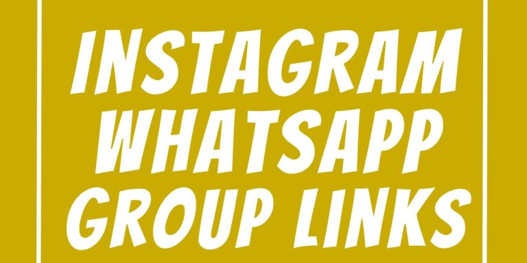 Instagram WhatsApp Group Links