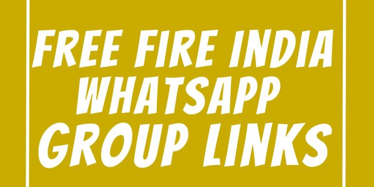 Free Fire India WhatsApp Group Links