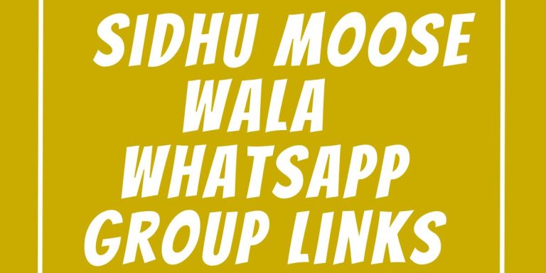 Sidhu Moose Wala WhatsApp Group Links