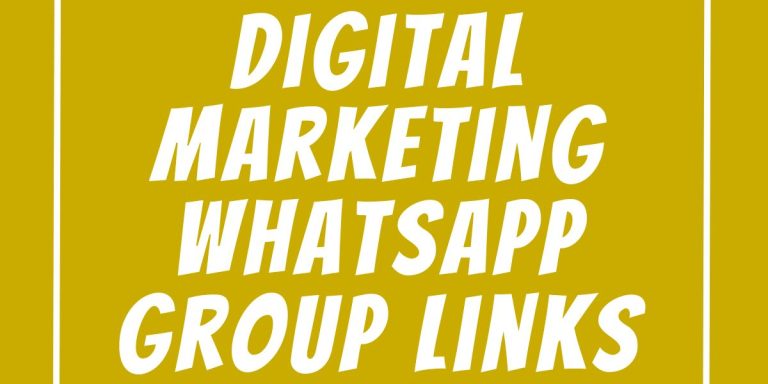 Digital Marketing WhatsApp Group Links