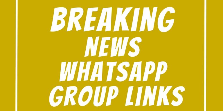 Breaking News WhatsApp Group Links