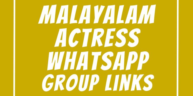 Malayalam Actress WhatsApp Group Links